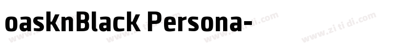 oasknBlack Persona字体转换